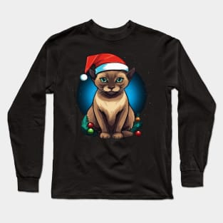 Tonkinese Cat Christmas Long Sleeve T-Shirt